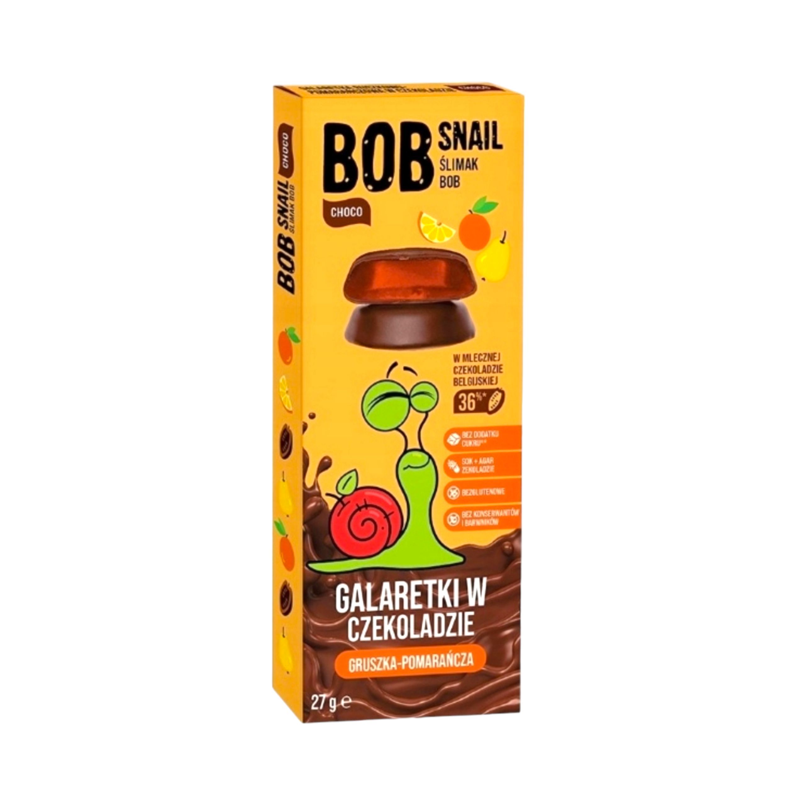 Galaretka w czekladzie gruszka pomarancza 27g