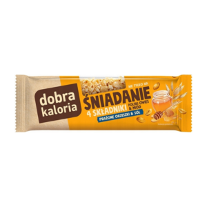 Baton Śniadaniowy z Prażonymi Orzeszkami i Solą 35g